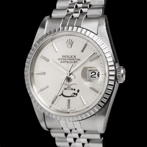 Rolex Datejust 16220 'Saudi Swords, King Fahd Signed'